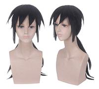 Anime démon Tomioka Giyuu Cosplay perruque fête d'halloween queue de cheval noire longue cheveux synthétiques Kimetsu no Yaiba Giyuu perruques cosplay perruque taille unique n ° 596