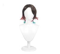 Anime démon tueur Kimetsu no Yaiba Enmu Cosplay Costume perruque tatouage Anime cheveux court dégradé rampe perruque de cheveux