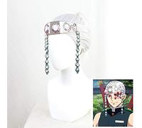 Anime démon tueur Kimetsu No Yaiba Uzui Tengen perruque Cosplay Costume argent gris courte queue de cheval postiche pour la fête d'halloween