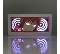 Anime Denji Makima Power Boîte lumineuse 3D pour chambre à coucher Lampe de bureau RVB 16 couleurs changeantes