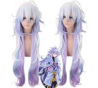 Anime destin/grand ordre roulette Merlin longue perruque Cosplay Costumes destin rester nuit perruques de cheveux synthétiques perruque d'halloween