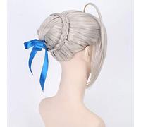 Anime destin rester nuit cosplay perruque cheveux sabre perruque destin Grand ordre Gloden synthétique Halloween fête Cosplay perruques + bonnet de perruque taille unique PL-013-3