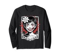 Anime d'horreur Goth Girl, Manga d'horreur Japonais Effrayant sur Le Passage à l'an 2000 Manche Longue