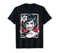 Anime d'horreur Goth Girl, Manga d'horreur Japonais Effrayant sur Le Passage à l'an 2000 T-Shirt