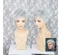 Anime diable peut pleurer 5 Nero Cosplay perruque Cosplay Costume cheveux perruque diable jeu chasseur Nero court argent gris cheveux + perruque casquette