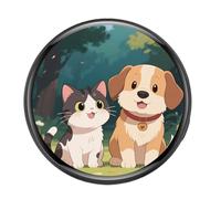 Anime Digital Badge, 1.7-Inch Magnetic Touch Screen Video Display Button, Funny Electronic Badge for Business, Workplace, Convention, Fan Meeting, Birthday, Nurse, Employee