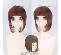 Anime dire"je t'aime" Tachibana Mei Cosplay perruques haute température fibre synthétique cheveux brun cheveux courts perruque