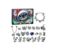 Anime Disney Lilo Stitch Alloy Charm Accessories Christmas Advent Calendar Bracelet Necklace Trinket Diy Jewelry Countdown Calendar-y3
