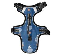 Anime Dogs Air Balloon Équipement de promenade réfléchissant pour chien et chat Bleu