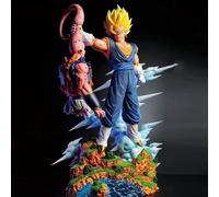 Anime Dragon Ball Z végito Vs Majin Buu Figure têtes remplaçables Super Saiyan figurines d'action Gk Statue Collection modèle jouet cadeau No box