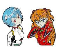 Anime Émail Pin Ayanami Rei Broches Insigne Accessoires, Klein, Métal non précieux