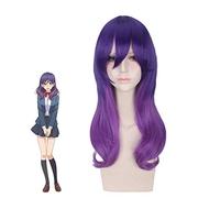 Anime embrasse-le pas moi Serinuma Kae perruque violette Costume de Cosplay Watashi ga Motete Dosunda femmes violet ondulé perruques de cheveux synthétiques