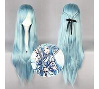 Anime épée Art en ligne Alfheim Yuuki Asuna bleu longue perruque Cosplay Costume Sao Yuki Asuna résistant à la chaleur cheveux synthétiques femmes perruques WIG-217E