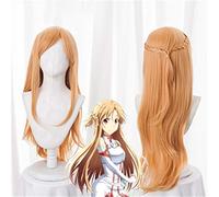 Anime épée Art en ligne Asunayuuki Cosplay perruque longue bouclés cheveux synthétiques Costume Perucas Cosplay perruques + casquette de perruque