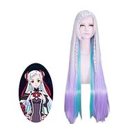 Anime épée Art en ligne échelle ordinale Yuna longue perruque de tressage droite Costume Cosplay 100 cm perruques de cheveux synthétiques pour les femmes