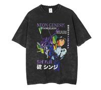 Anime Evangelion T-Shirt EVA Asuka Langley Souryuu T-Shirt EVA-01 Test Type Short Sleeve Loose Summer Tee