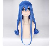 Anime Fairy Tail Cosplay Perruque Lucy Heartfilia Wendy Marvell Cosplay Costume Perruques Longues Droites Bleues Résistantes À La Chaleur Cheveux Synthétiques Taille Unique Pl-628 Wendy Marvell
