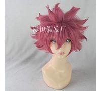 Anime Fairy Tail Etherious Natsu Dragneel Court Rose Perruque Cosplay Costume Hommes Femmes Résistant À La Chaleur Synthétique Cheveux Parti Perruques 1100410147