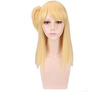 Anime Fairy Tail Lucy Heartfilia doré longue perruque droite Cosplay Costume résistant à la chaleur cheveux synthétiques femmes Cosplay perruques