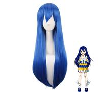 Anime Fairy Tail Women Wendy Marvell Cosplay Wig Role Play Wendy Marvell Blue Long Straight Hair Wig Costumes