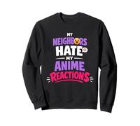 Anime Fangirl Screaming Anime Reaction Humour Excited Weeb Sweatshirt