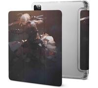 Anime Fategrand Order Fgo Jeanne Marsh Rin Nero Tamamo No Mae Étui Pour Ipad Pro 2021 Avec Plumier, Résistant Aux Chocs, Mise En Veille/Réveil Automatique, Housse De Protection Transparente Pour Table