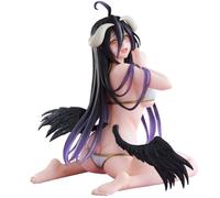 Anime Figure Albedo Maillot de bain modèle Albedo Genou Statue Sculpture en PVC Décoration à collectionner Cadeau pour les fans d'anime 13 cm
