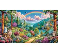 Anime-Fille-avec-Roses-et-vitraux Puzzle de 1000 pièces Cadeaux d'anniversaire pour Grands Enfants Jeux éducatifs Classiques 38x52cm/1000pcs