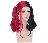 Anime film Suicide Squad Joker Harleen Quinzel perruque Cosplay Costume Double queue de cheval synthétique cheveux longs pour les femmes fête perruques DM681