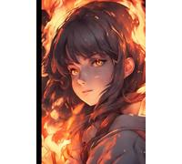 Anime Fire Girl: Write Down Your Ideas in This Anime Style Notebook, 133 Pages, 6x9 Dimensions