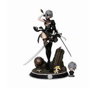 Anime Game Nier: Automata Character Yorha No. 2 Type B Action Figure Miss 2B Beautiful Girl Cartoon Toy Ornaments Model Doll Gift Box
