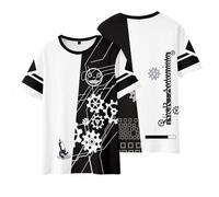 Anime Game NieR:Automata Yorha No.2 Type B Cartoon Impression numérique T-shirt utilisé pour les fans de manga 2B Cadeau Cosplay, Blanc 1, S