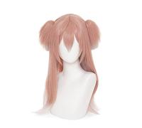 Anime Game Project Yan Fei Pink Cosplay Wig Synthetic Hair Genshin Impact Halloween Party Wigs For Women Peruca