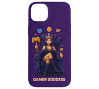 Anime Gamer Queen Lecteur de Jeu vidéo XP Trône Gamer Goddess Coque pour iPhone 14 Plus