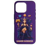 Anime Gamer Queen Lecteur de Jeu vidéo XP Trône Gamer Goddess Coque pour iPhone 16 Pro