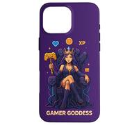 Anime Gamer Queen Lecteur de Jeu vidéo XP Trône Gamer Goddess Coque pour iPhone 16 Pro Max