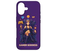 Anime Gamer Queen Lecteur de Jeu vidéo XP Trône Gamer Goddess Coque pour iPhone 17