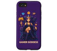 Anime Gamer Queen Lecteur de Jeu vidéo XP Trône Gamer Goddess Coque pour iPhone SE (2020) / 7/8