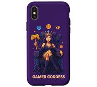 Anime Gamer Queen Lecteur de Jeu vidéo XP Trône Gamer Goddess Coque pour iPhone X/XS