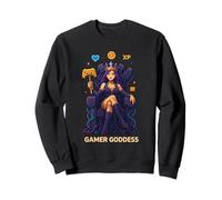 Anime Gamer Queen Lecteur de Jeu vidéo XP Trône Gamer Goddess Sweatshirt