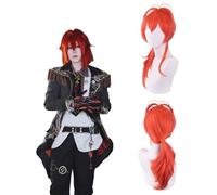 Anime Genshin Impact Diluc Perruque Cosplay pour tous les personnages Halloween Carnaval Party pour les femmes filles et garçons