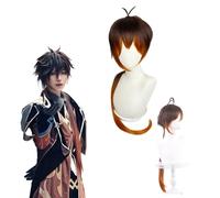 Anime Genshin Impact Morax Perruque Cosplay pour tous les personnages Halloween Carnaval Party pour les femmes filles et garçons