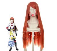 Anime Gintama Kagura Cosplay perruques longues Orange résistant à la chaleur Fiber cheveux Perucas Halloween fête Costume perruque KUZZ036W