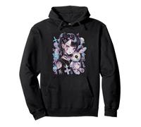 Anime Girl Goth Bunny Cute E-Girl Gothic Outfit Grunge Sweat à Capuche