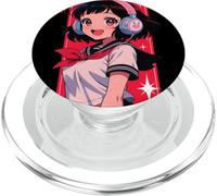 Anime Girl Japanese Music Lover Waifu Kawaii Japon Femmes PopSockets PopGrip pour MagSafe