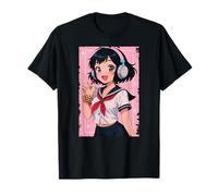 Anime Girl Japanese Waifu Gamer Japan Boba Tea Otaku T-Shirt