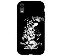 Anime Girls - Peut-être Que C'est ma Magie de Toujours Faire avancer Les Choses Coque pour iPhone XR