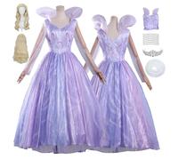Anime Glinda Cosplay Uniforme Wicked Costume Ensemble complet avec perruque - Fête d'Halloween et Conventions Anime Ensemble complet Outfit Adultes