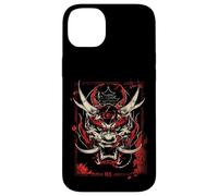 Anime Goth Japanese Oni Demon Dragon Samourai Fierce Coque pour iPhone 14 Plus