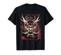 Anime Goth Japanese Oni Demon Dragon Samourai Fierce T-Shirt
